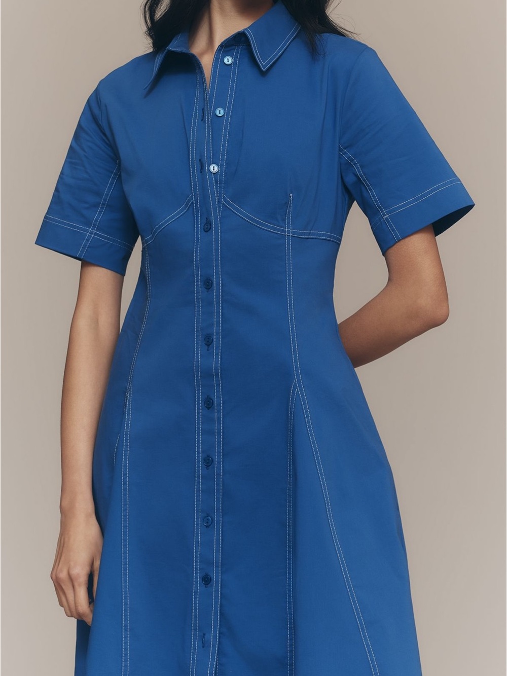 👗NTW Exquise Button-Front Midi Dress Size N 👗 - Picture 2 of 4